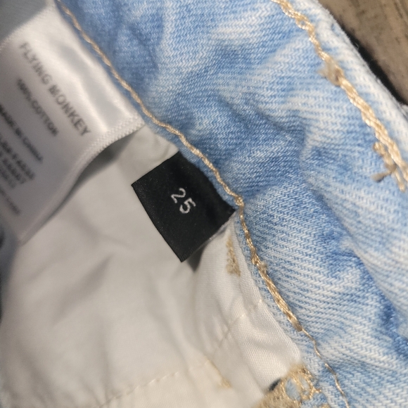 flying monkey jeans Womens Size 25 NWT Distressed High Rise   Black Label - Picture 9 of 14